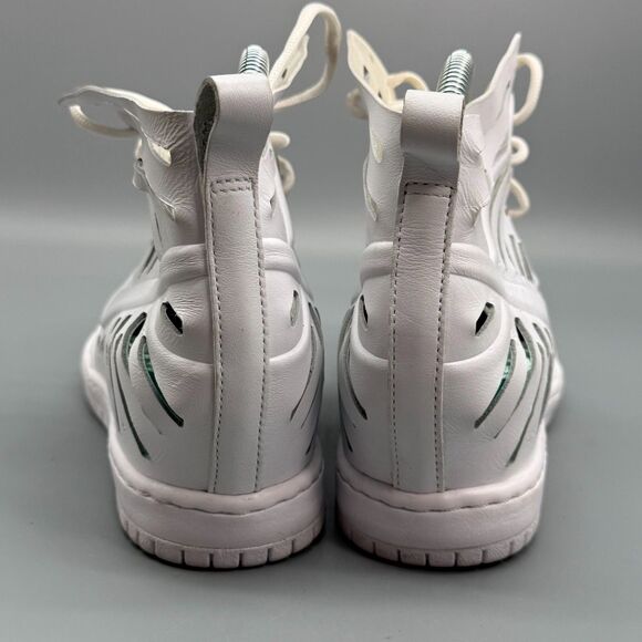 Nike Joli Dunk Sky Hi Hidden Wedge Women's 9.5 White Sneakers Shoes Cut Out Heel - Picture 4 of 10